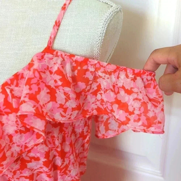 Lovers + Friends x Revolve Adley Valentine Pink Floral Ruffle Dress - Picture 4 of 8